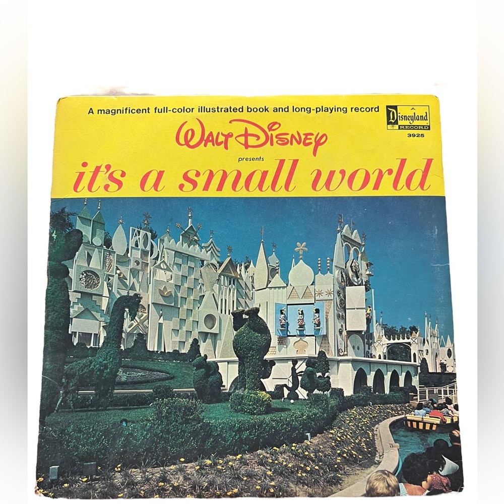 Walt Disney Presents It's A Small World Record‎ LP Vinyl 1964 Disneyland Booklet